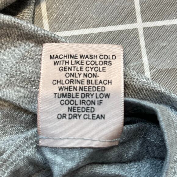 Philosophy Anthropologie Mist Grey Hi-Low Trapeze T-Shirt Dress NWT XL - Picture 11 of 11